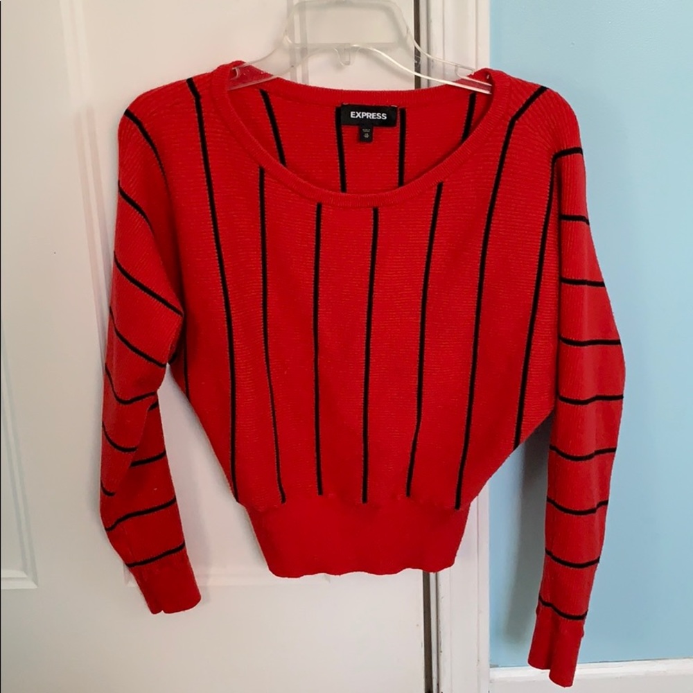 Express Dolman Sleeve Striped Sweater